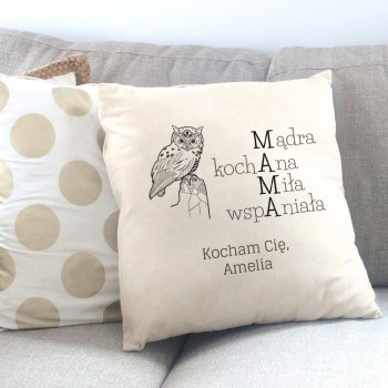 Poduszka personalizowana z nadrukiem MAMA