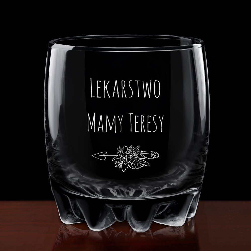 Szklanki grawerowane sylwana x6 lekarstwo dla mamy