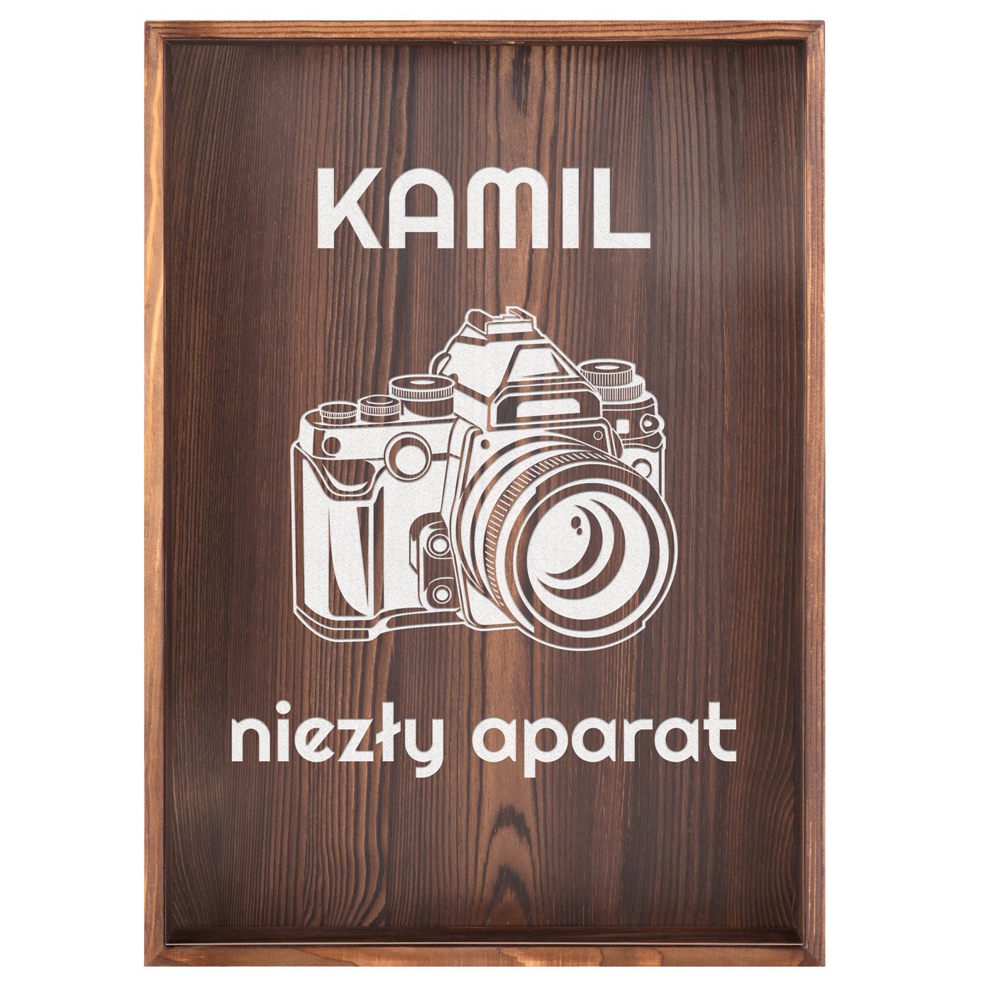 Skrzynka na kapsle z nadrukiem dla fotografa