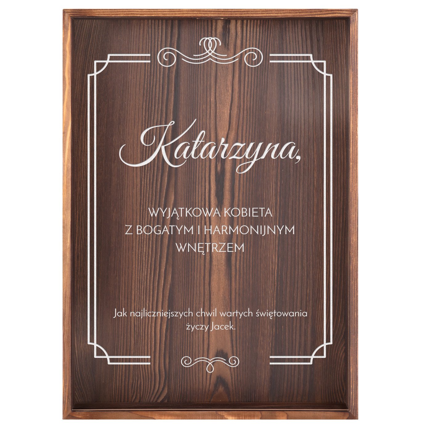 Skrzynka na korki od wina z nadrukiem dla niej