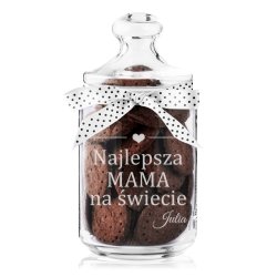 Słoik szklany na ciastka z grawerem dla mamy
