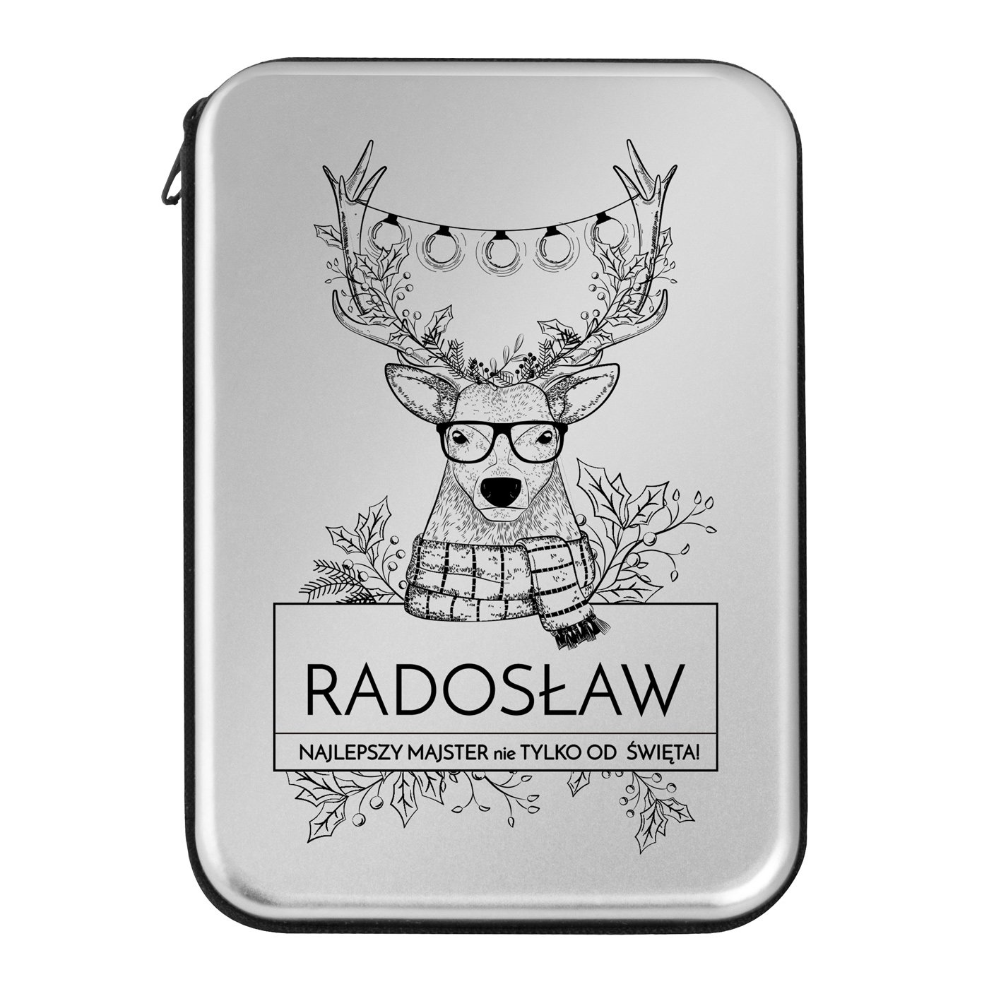 Narzędzia w etui zestaw z nadrukiem dla niego myśliwego na święta