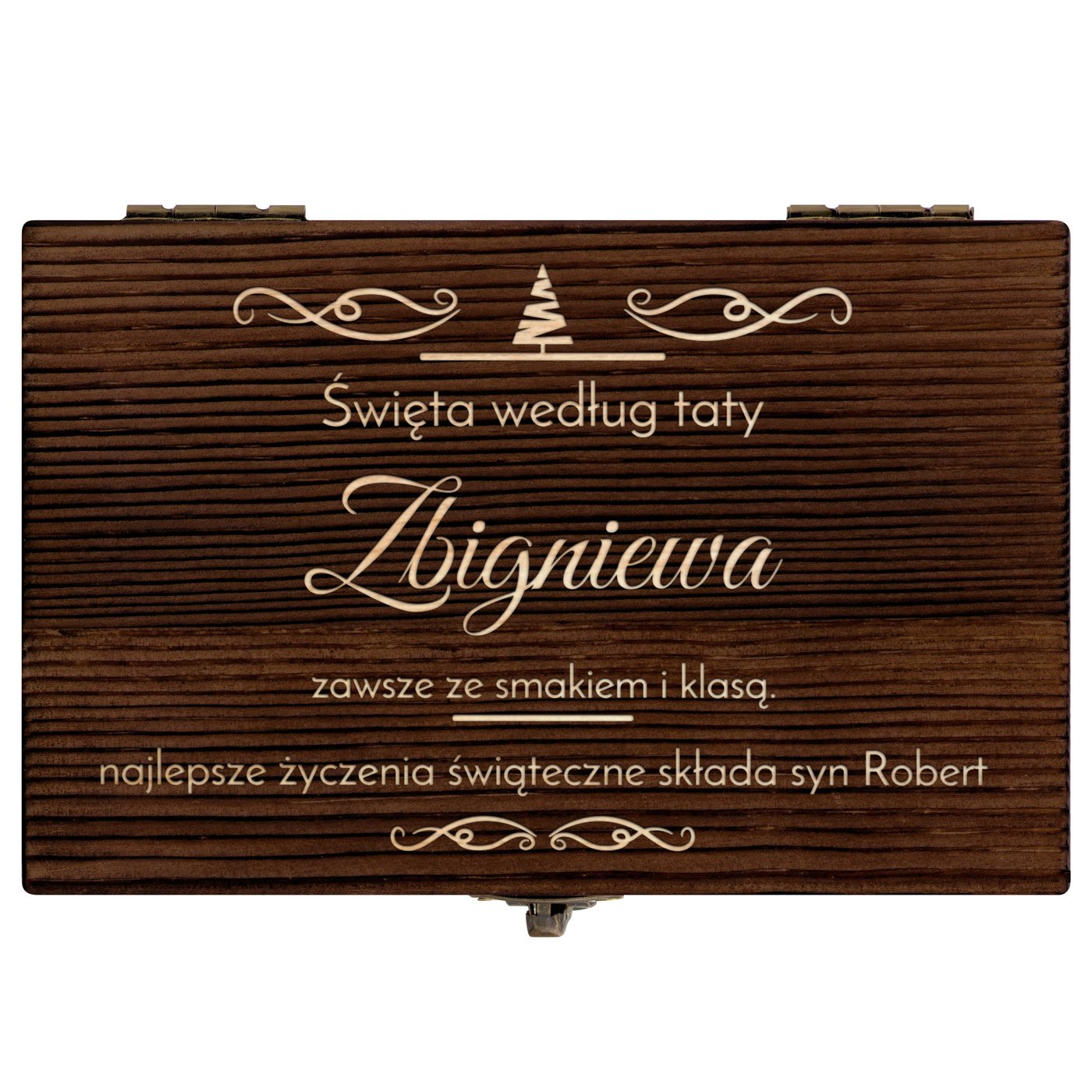 Kamienie do whisky kostki w drewnianym opakowaniu z grawerem dla taty na święta