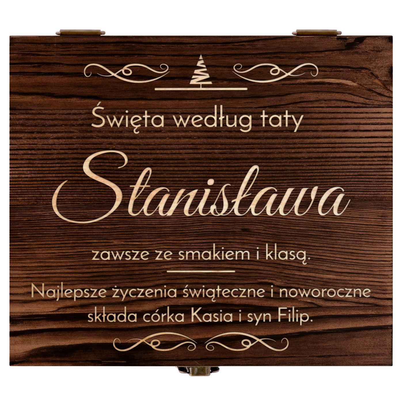 Kamienie do whisky kostki ze szklankami w drewnianym pudełku z grawerem dla taty na święta