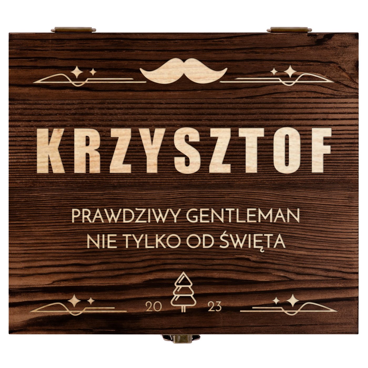 Kamienie do whisky kostki ze szklankami w drewnianym pudełku z grawerem dla gentlemana