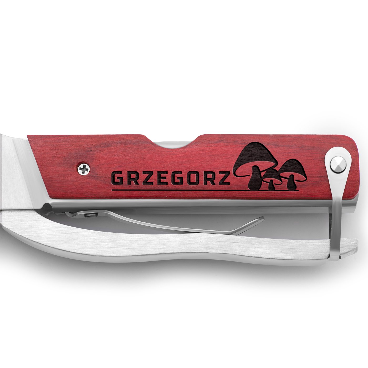 Narzędzie wielofunkcyjne multitool z grawerem dla grzybiarza