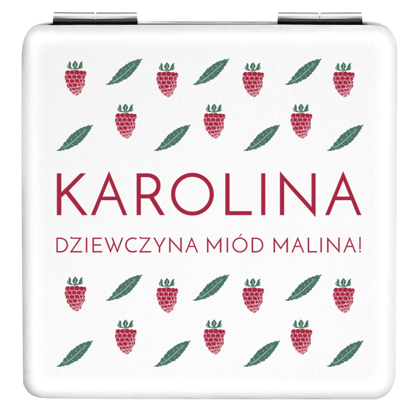 Lusterko kwadratowe z nadrukiem dla niej dziewczyny na imieniny