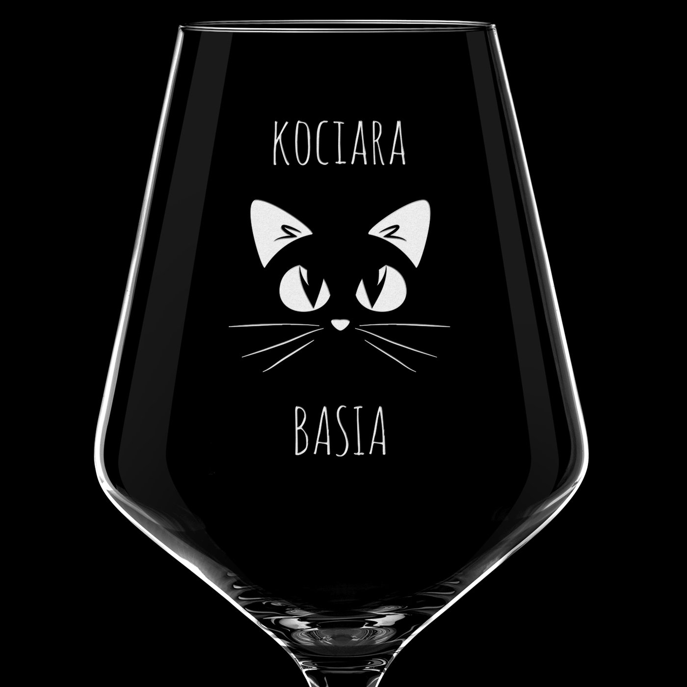 Kieliszek do wina KROSNO avant-garde z grawerem dla kociary