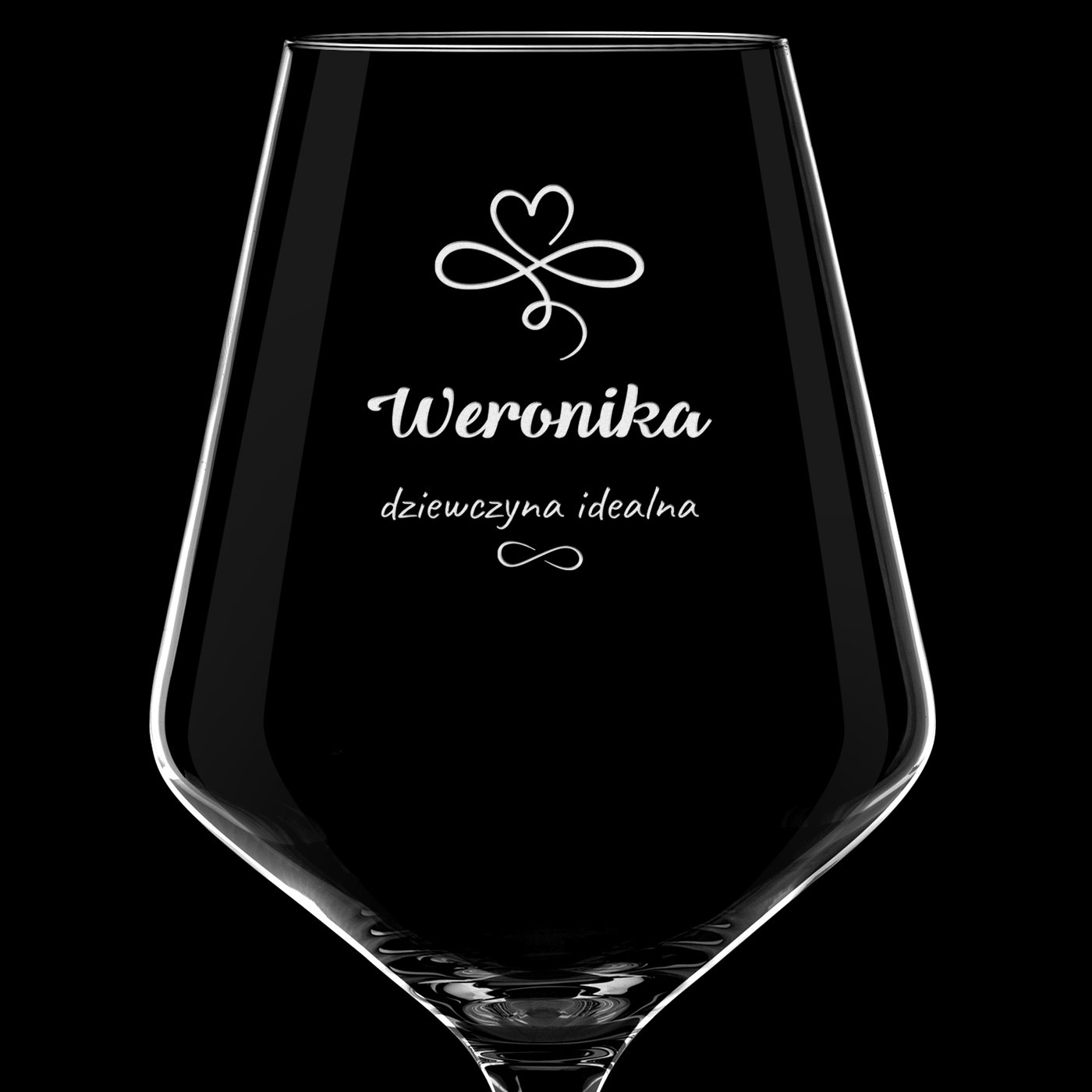Kieliszki do wina KROSNO avant-garde x6 zestaw z grawerem dla niej z okazji walentynek