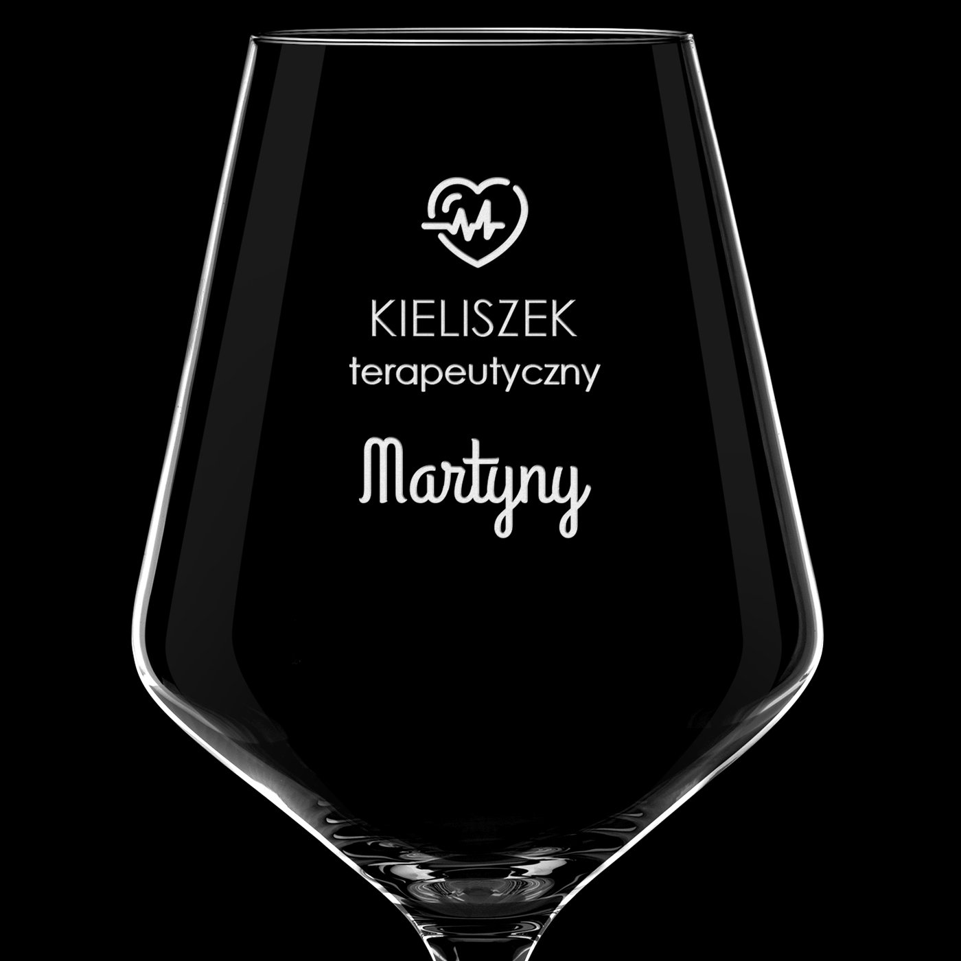 Kieliszki do wina KROSNO avant-garde x6 zestaw z grawerem dla singielki na rozwód rozstanie
