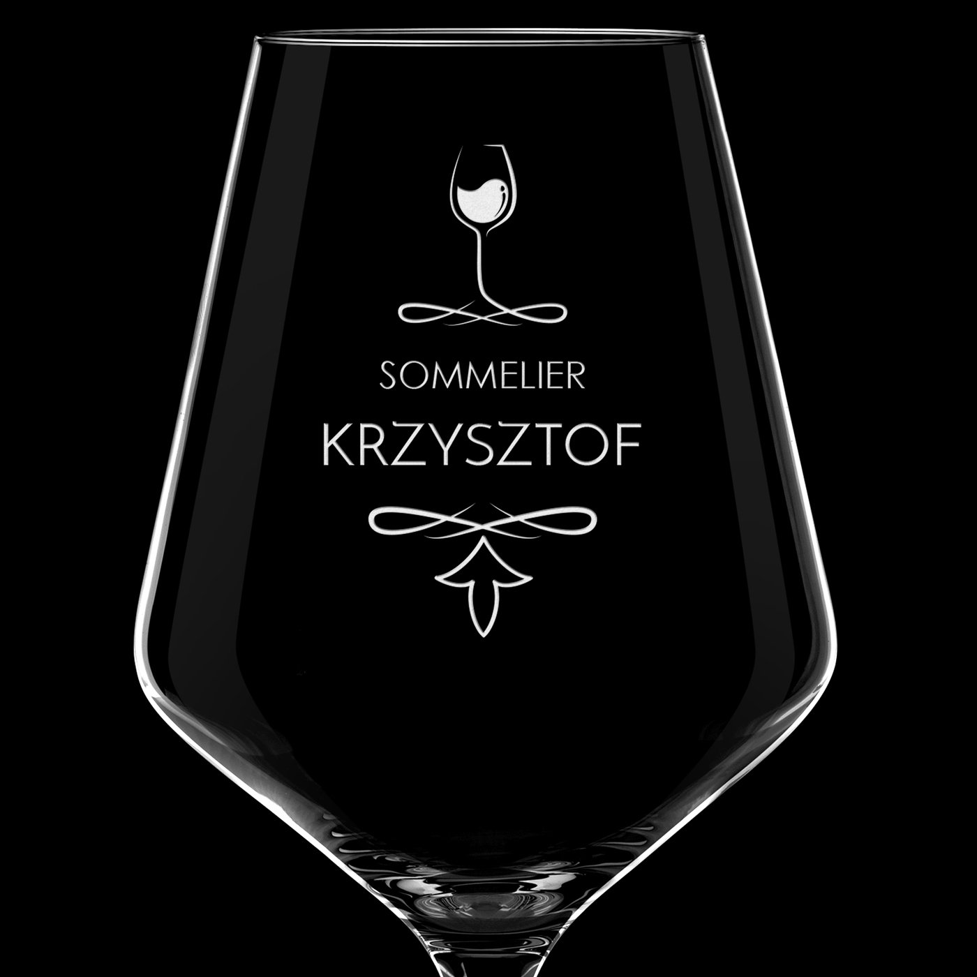 Kieliszki do wina KROSNO avant-garde x6 zestaw z grawerem sommelier dla winiarza