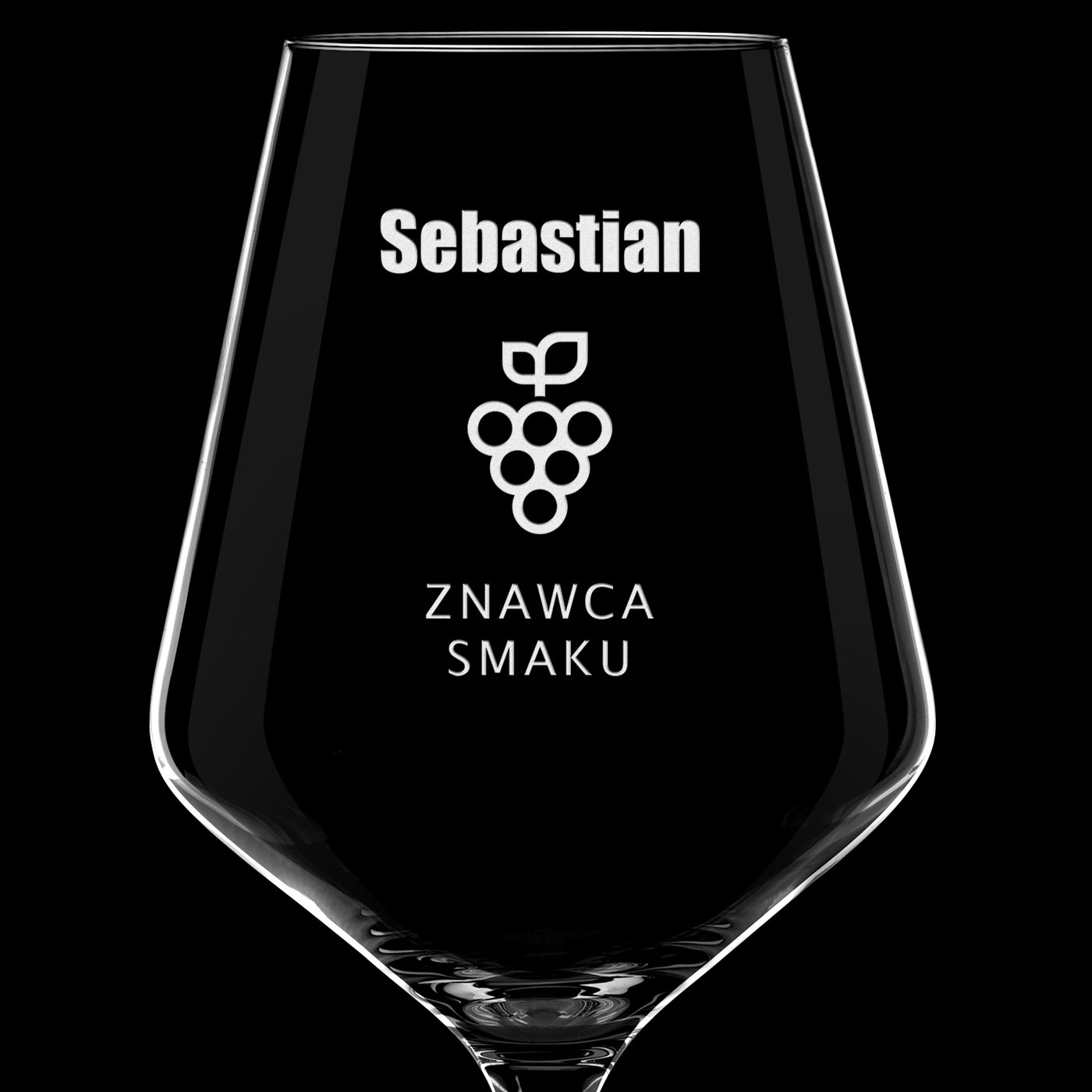 Kieliszki do wina KROSNO avant-garde x6 zestaw z grawerem znawca smaku dla winiarza