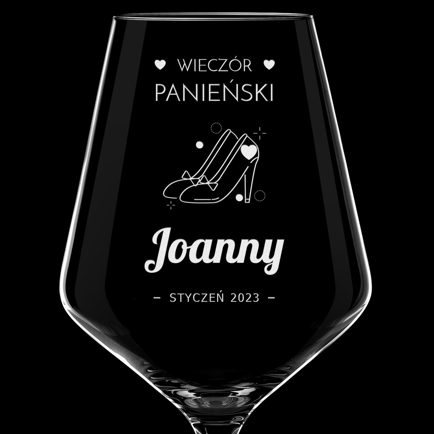 Kieliszki do wina KROSNO avant-garde x6 zestaw z grawerem dla niej na wieczór panieński