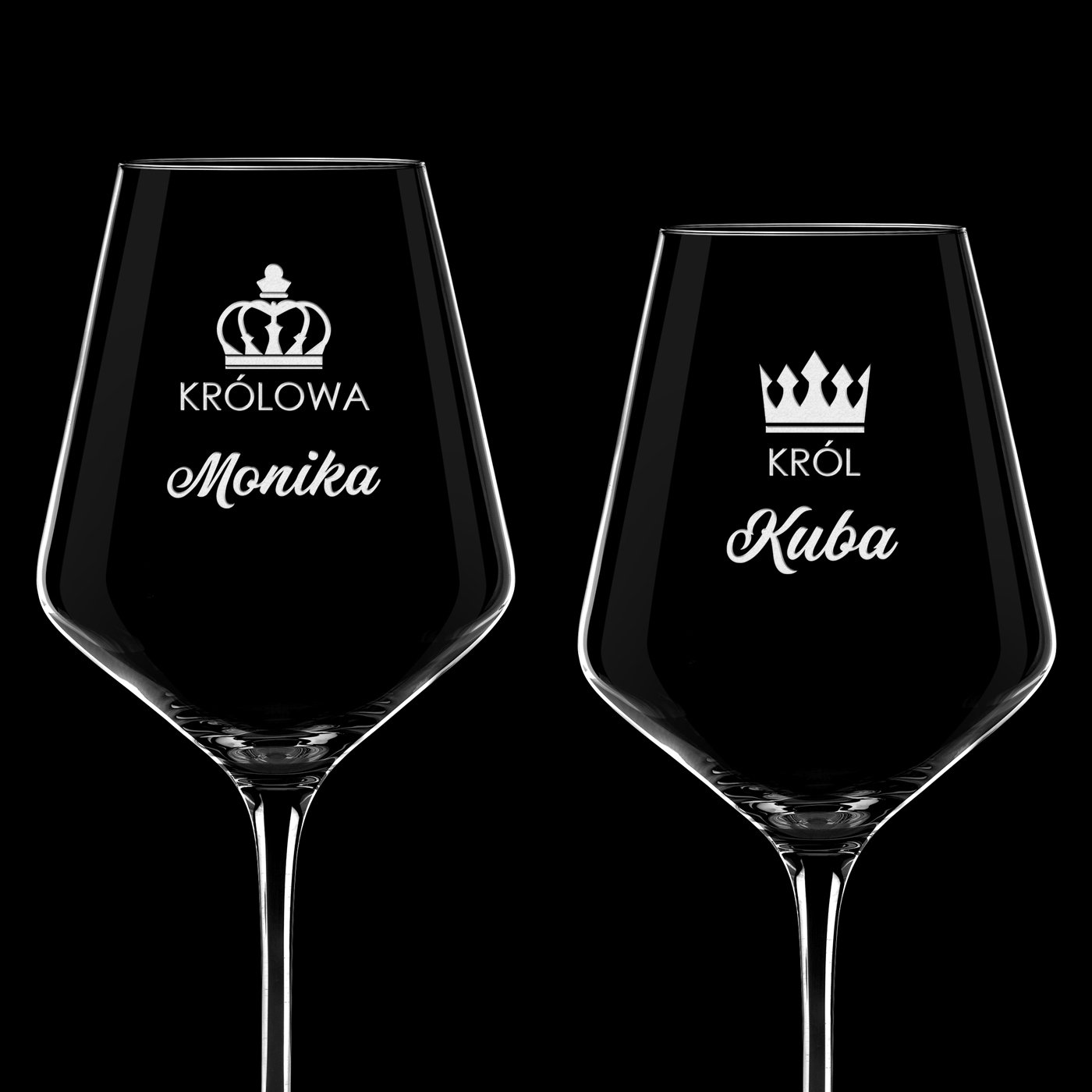 Kieliszki do wina KROSNO avant-garde x2 z grawerem dla pary