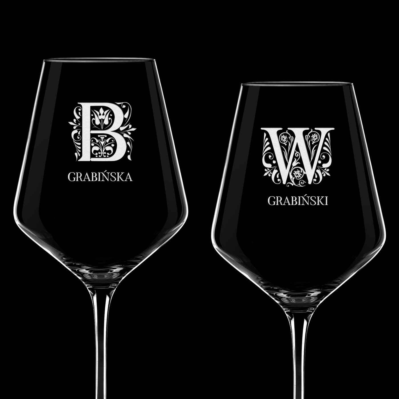 Kieliszki do wina KROSNO avant-garde x2 z grawerem dla pary