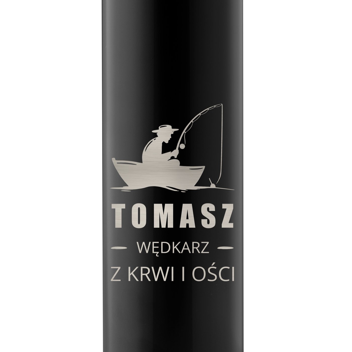 Kubek termiczny termos z wyświetlaczem LED z grawerem dla wędkarza