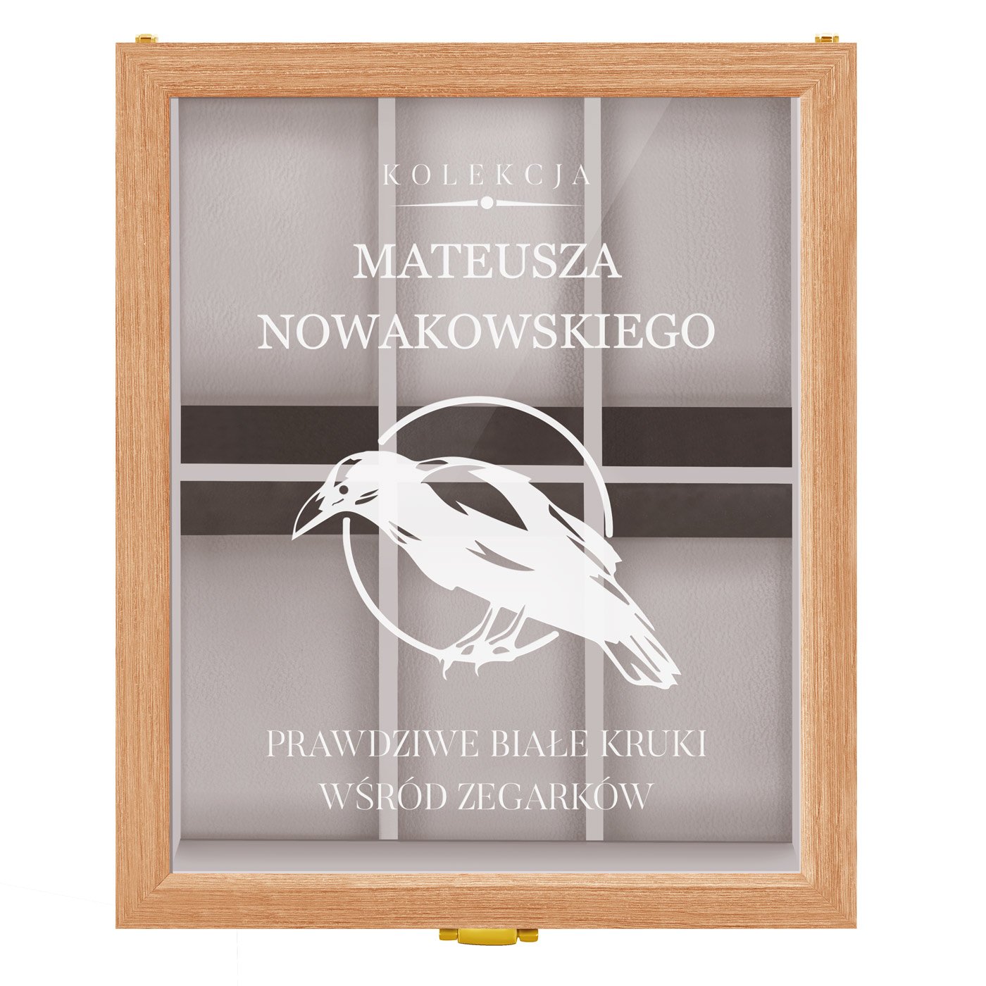 Szkatułka drewniana na 6 zegarków z grawerem dla niego