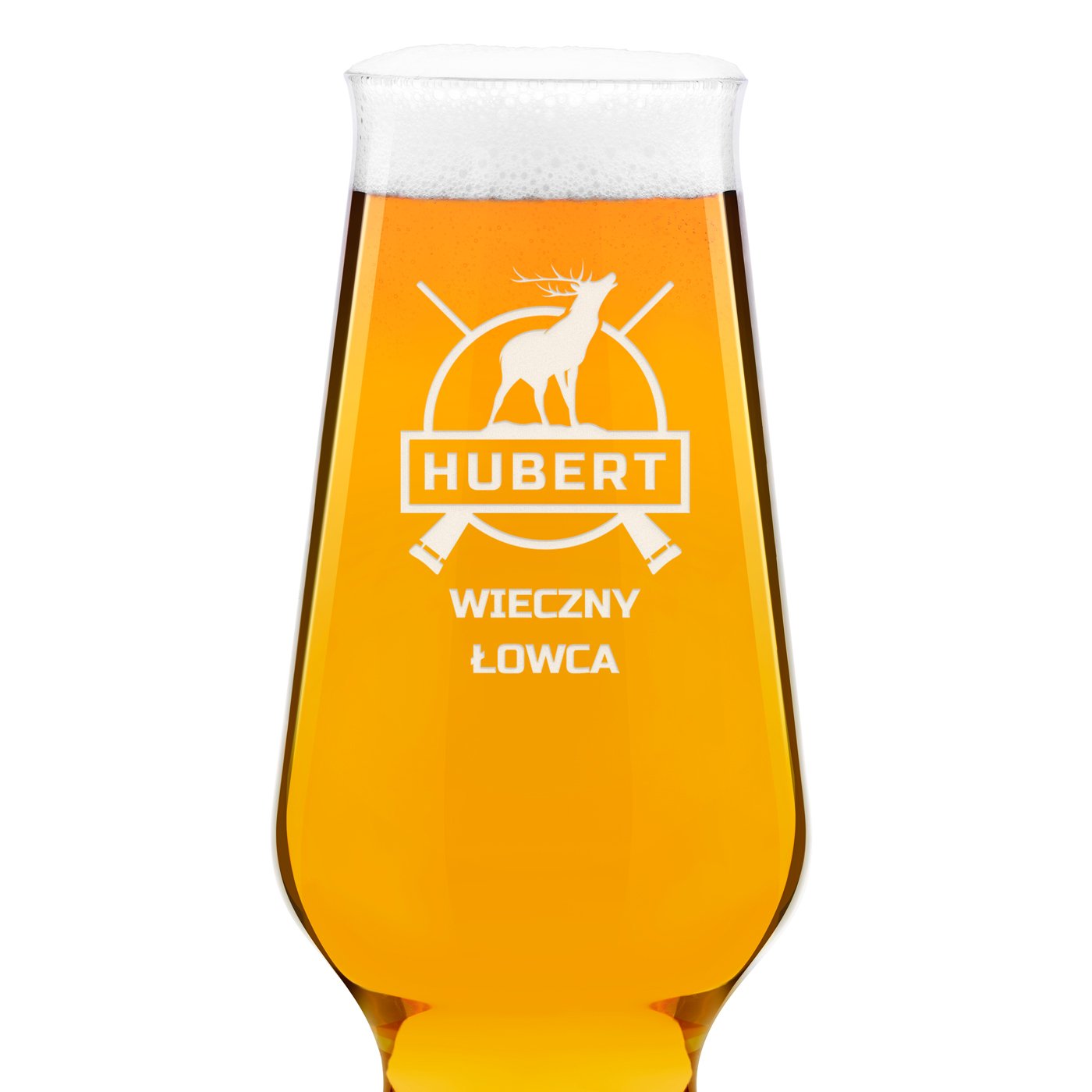 Szklanka do piwa Krosno Splendour z grawerem dla myśliwego