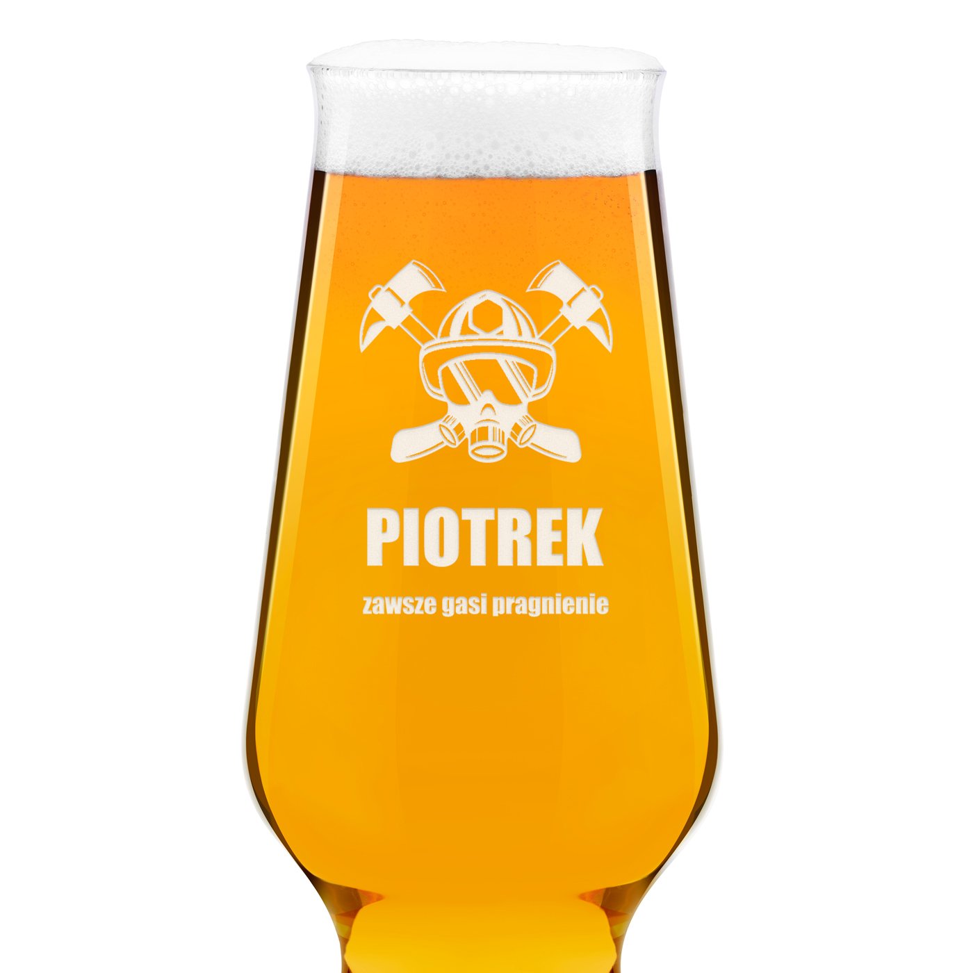 Szklanka do piwa Krosno Splendour z grawerem dla strażaka