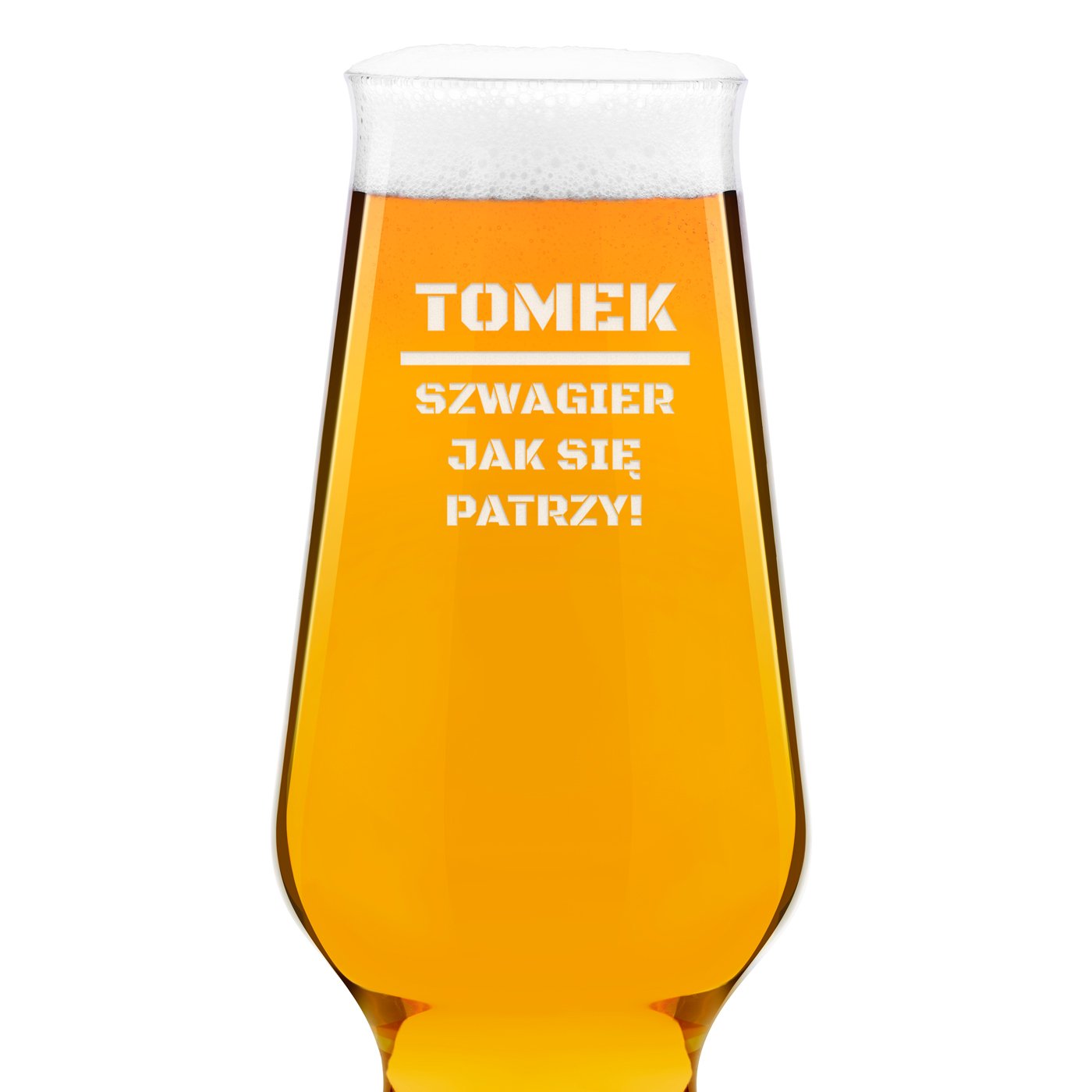 Szklanka do piwa Krosno Splendour z grawerem dla szwagra