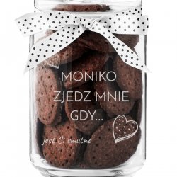 Słoik szklany na ciastka z grawerem dla niej