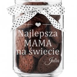 Słoik szklany na ciastka z grawerem dla mamy