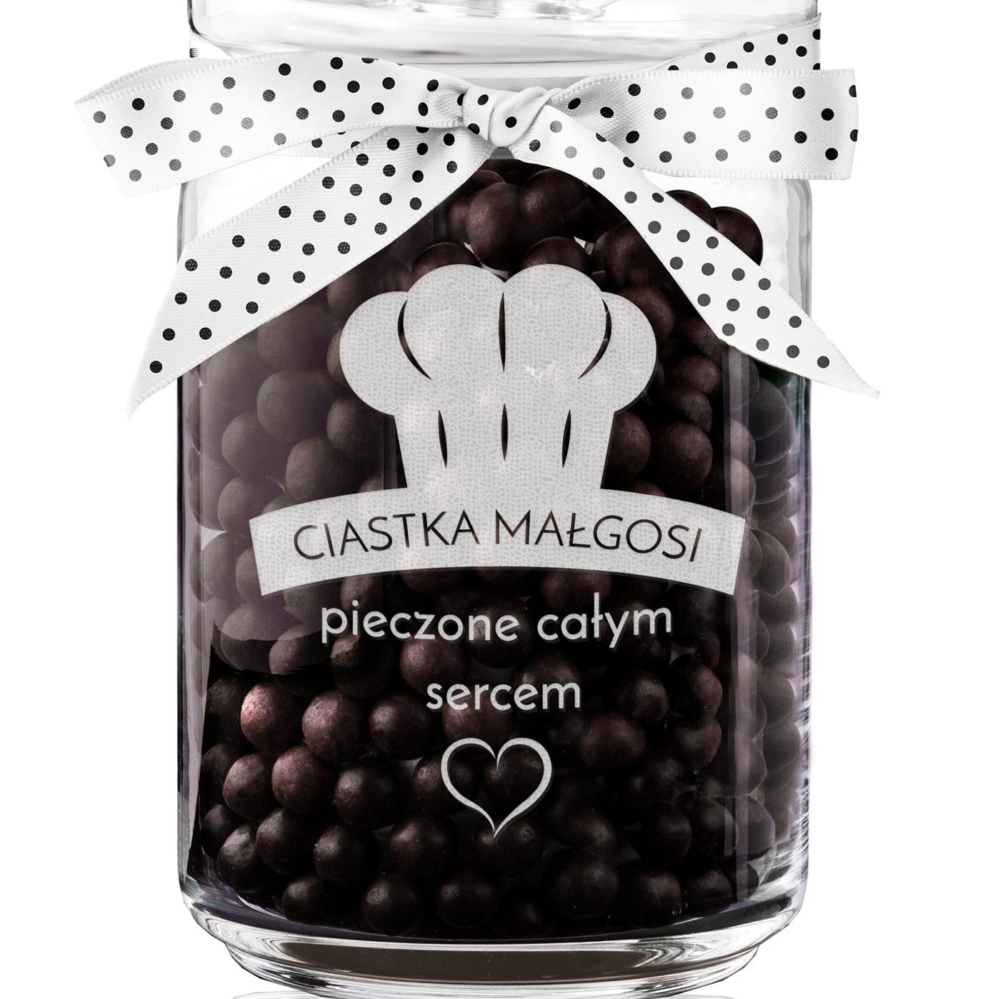 Słoik szklany na ciastka z grawerem dla niej