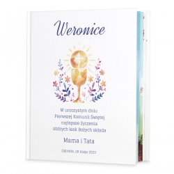 Historie opowieści biblijne z nadrukiem dla dziewczynki na komunię