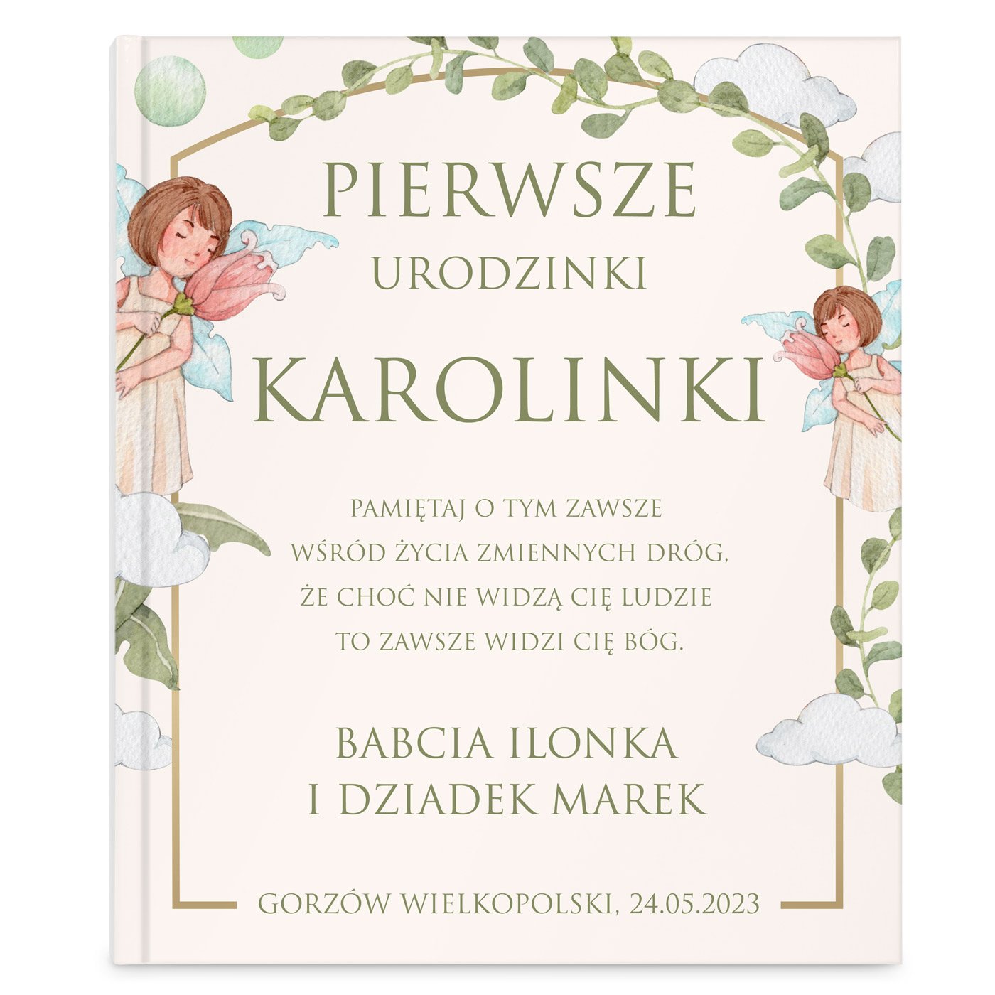 Historie opowieści biblijne z nadrukiem dla dziewczynki na roczek