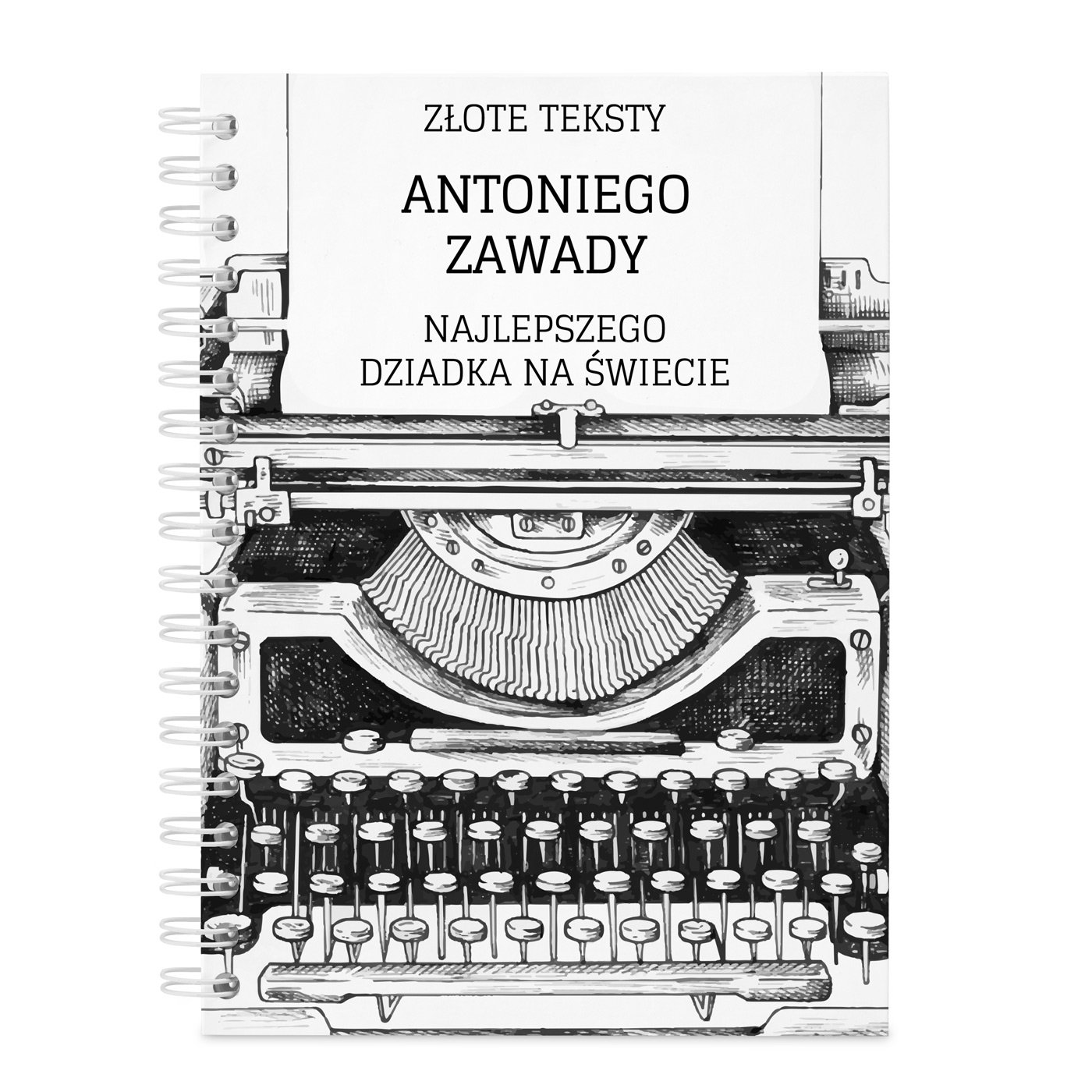 Notatnik kołonotatnik z nadrukiem dla dziadka