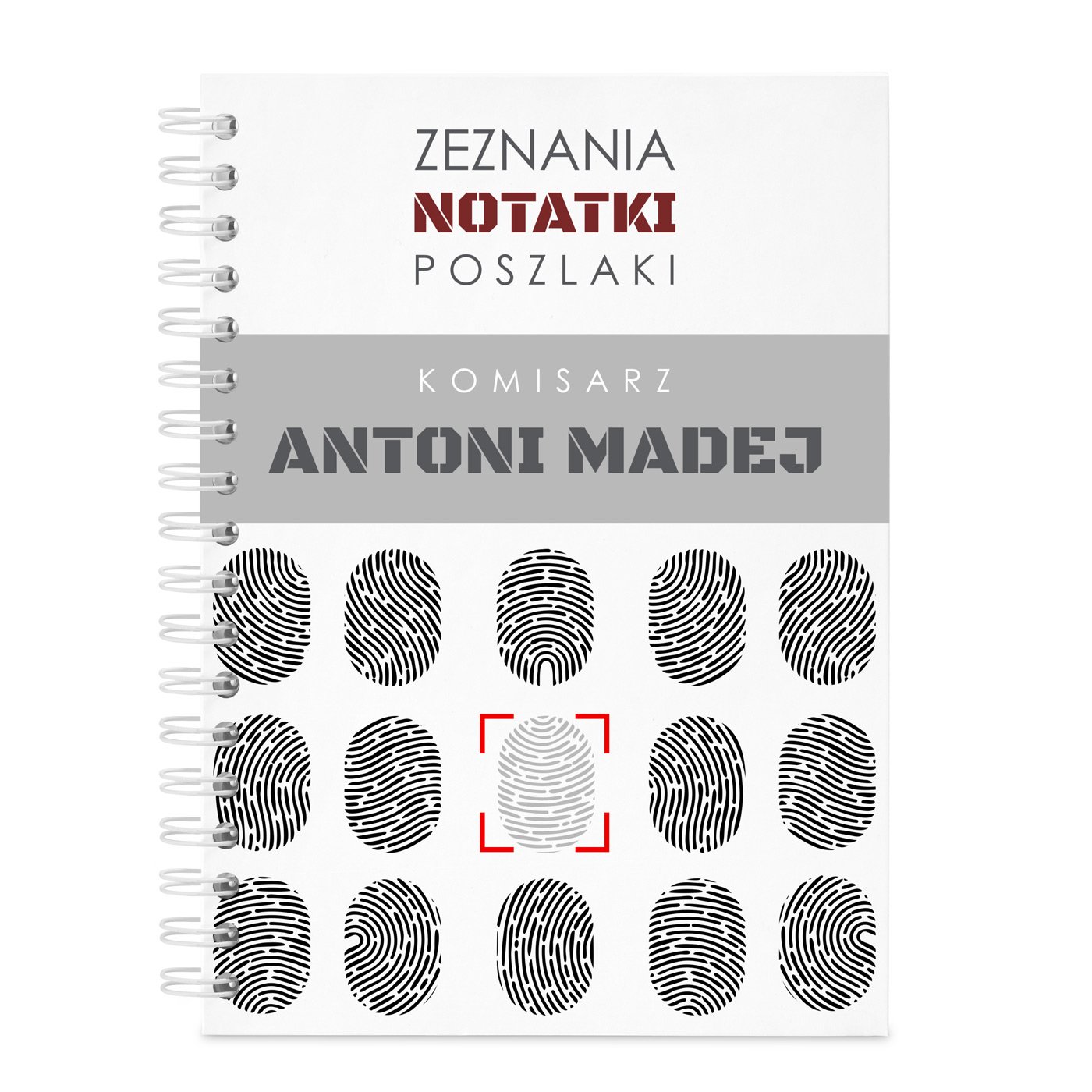 Notatnik kołonotatnik z nadrukiem dla policjanta