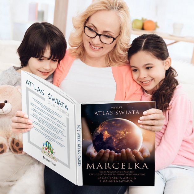 Książka Atlas geograficzny z nadrukiem dla chłopca