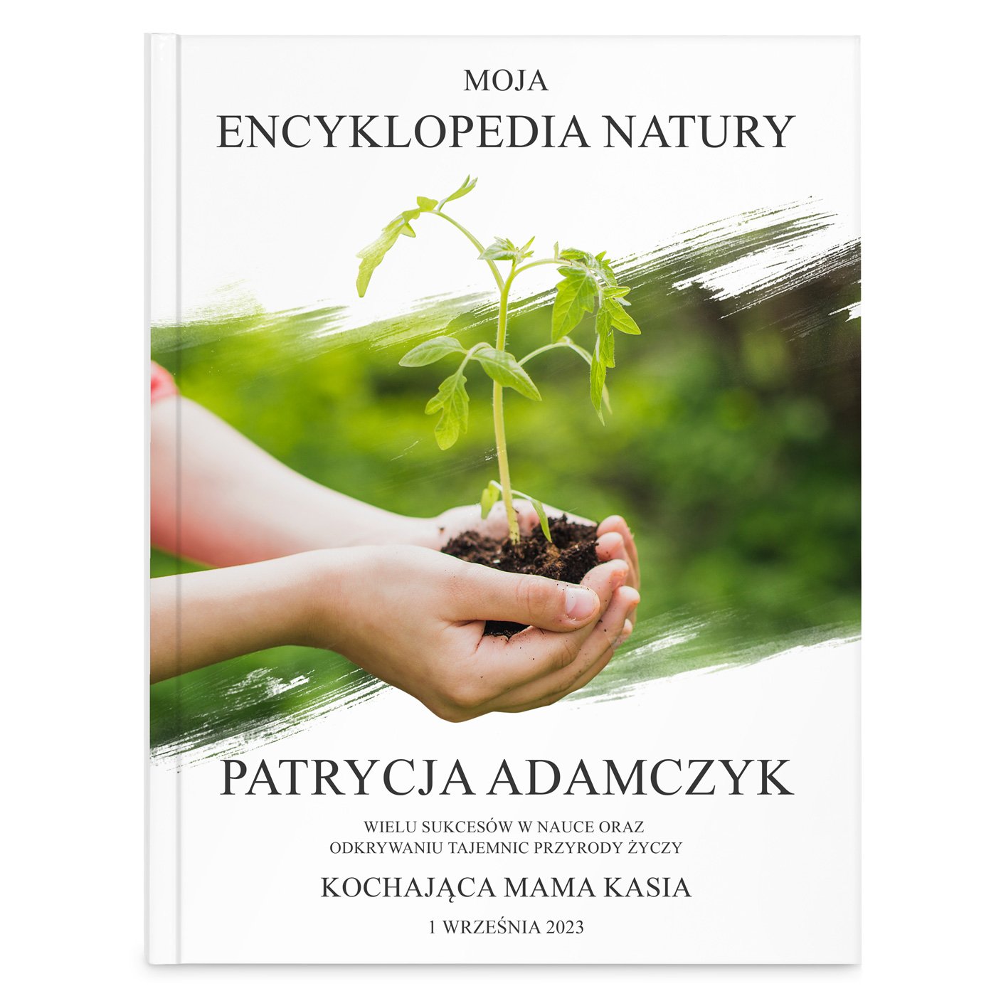 Encyklopedia natury z nadrukiem dla dziewczynki na rozpoczęcie roku szkolnego