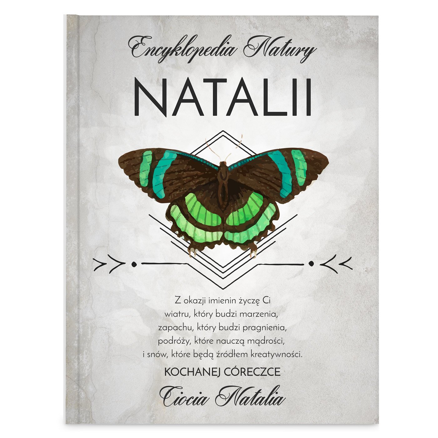 Encyklopedia natury z nadrukiem dla dziewczynki na imieniny