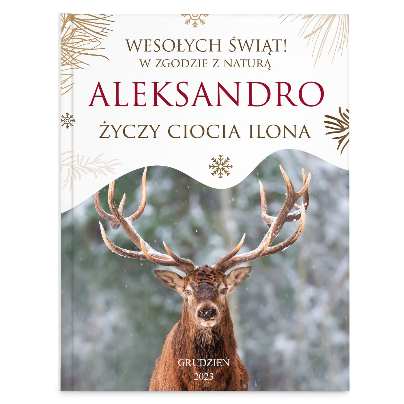 Encyklopedia przyrody z nadrukiem dla dziewczynki na święta