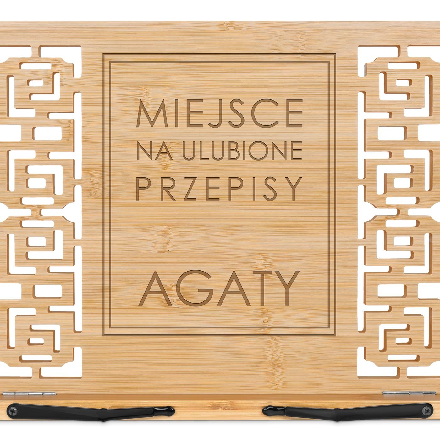 Pulpit drewniany podstawka z grawerem dla niej na imieniny