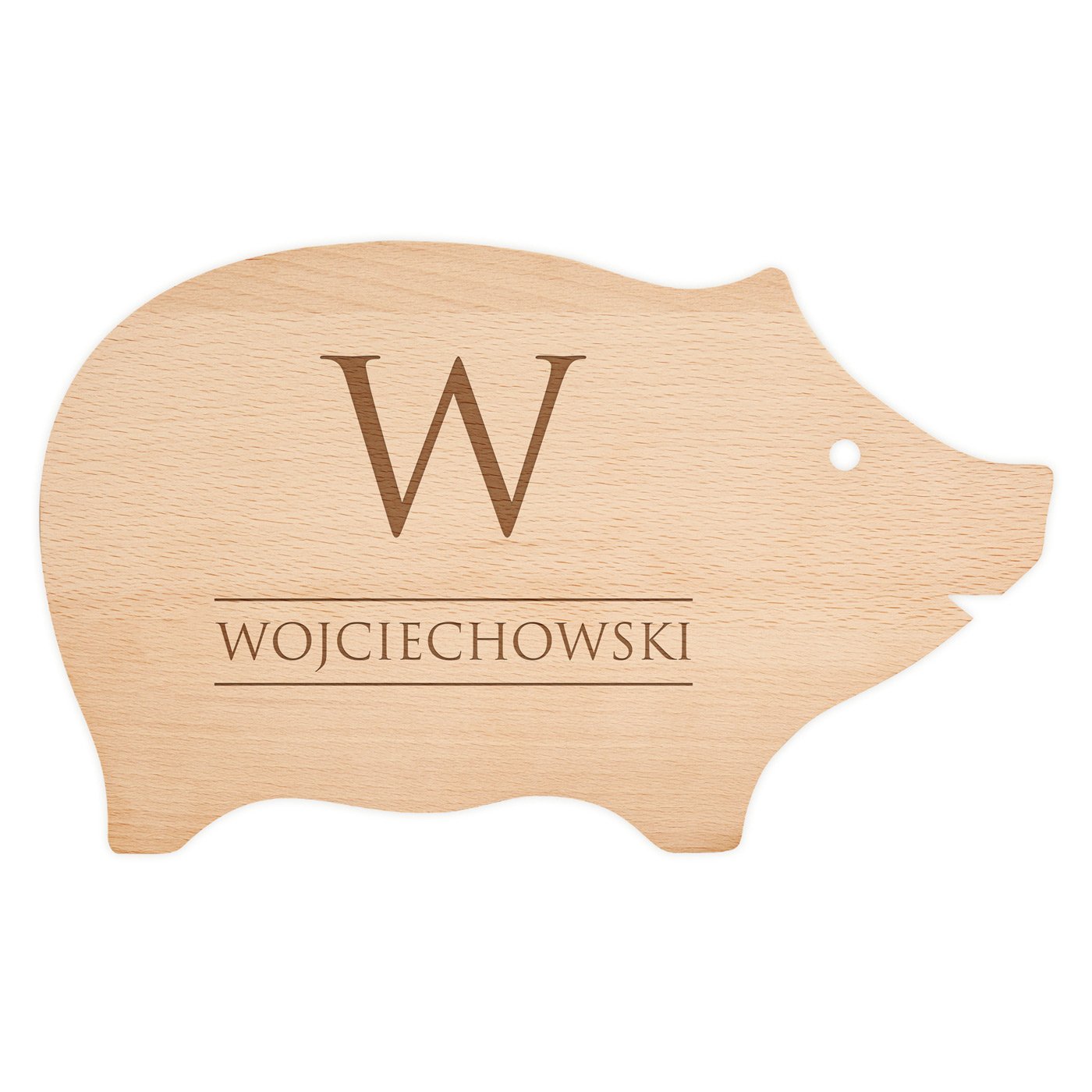 Deska do krojenia świnka z grawerem dla niego