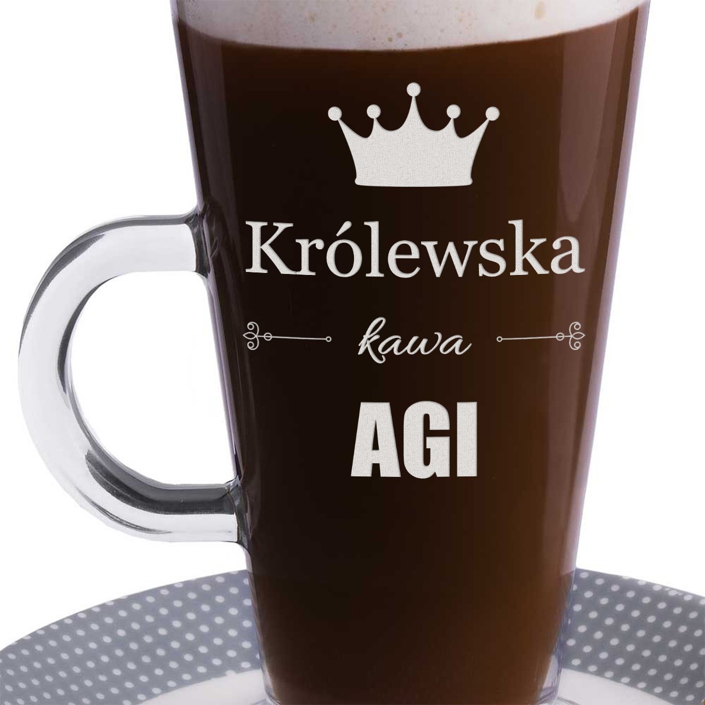Szklanka do latte z grawerem dla niej na Dzień Kobiet wieczór panieński