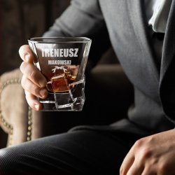 Szklanka do whisky z grawerem dla majsterkowicza inżyniera