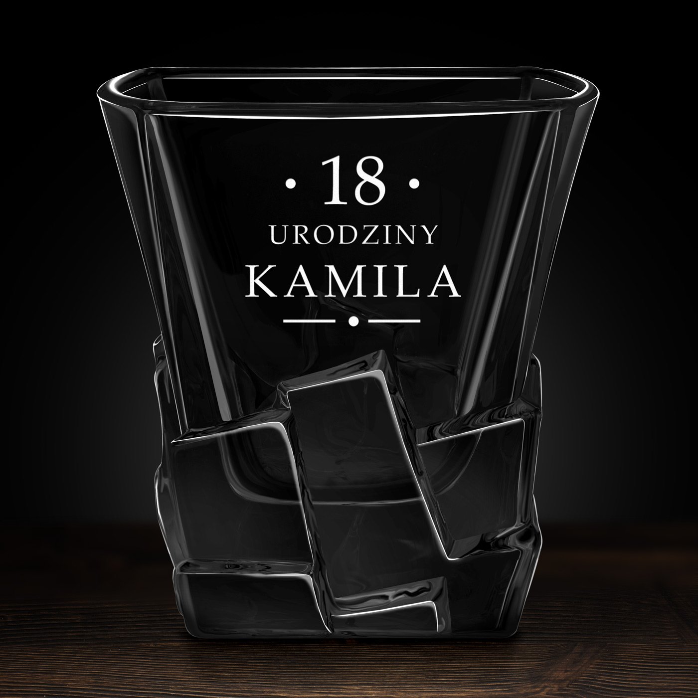Szklanki do whisky x6 z grawerem dla niego na osiemnastkę