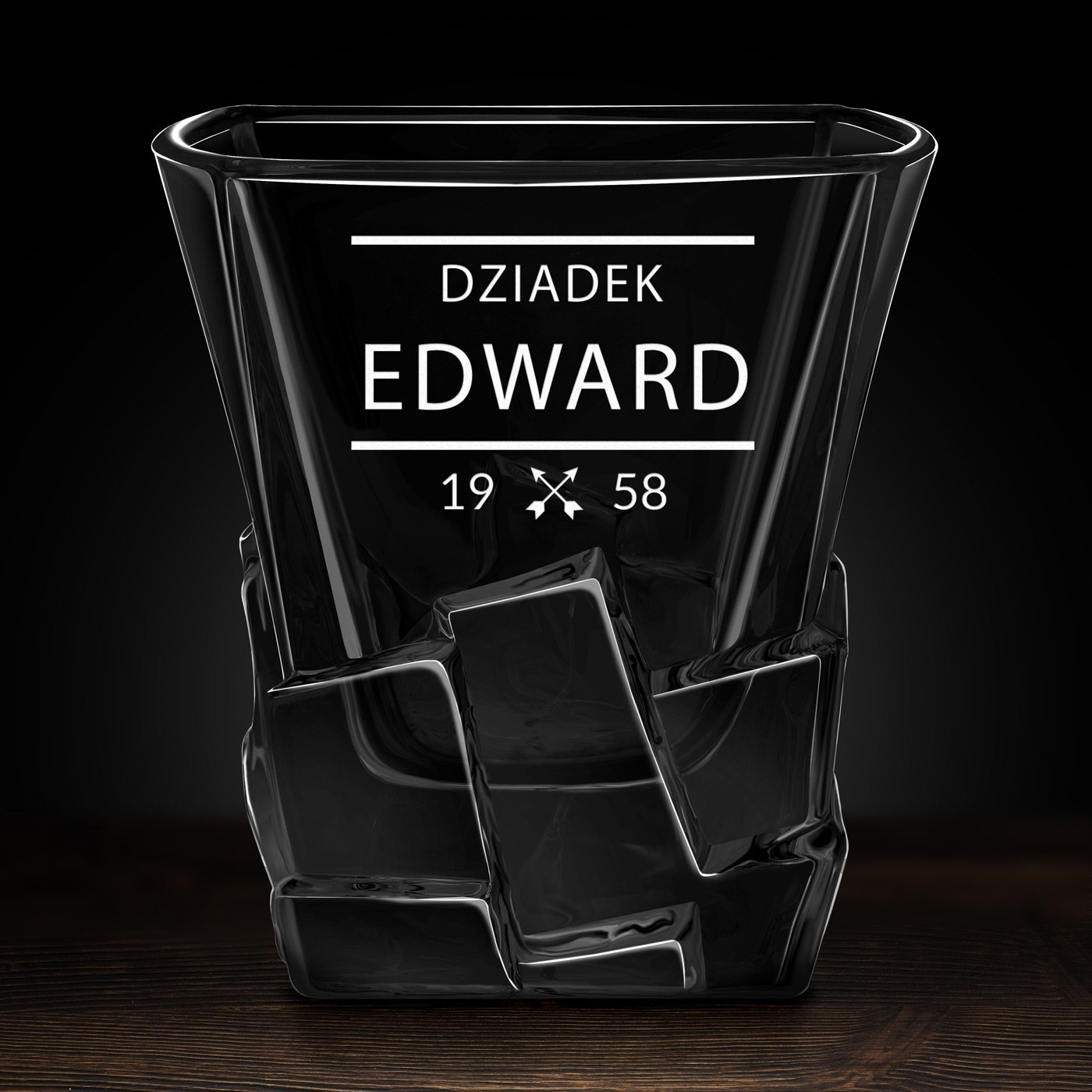 Szklanki do whisky x6 z grawerem dla dziadka na urodziny
