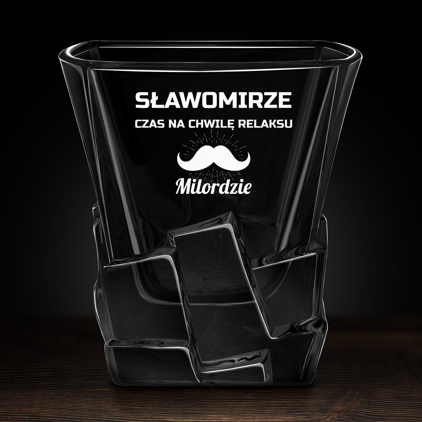 Szklanki do whisky x6 z grawerem dla lenia emeryta na imieniny