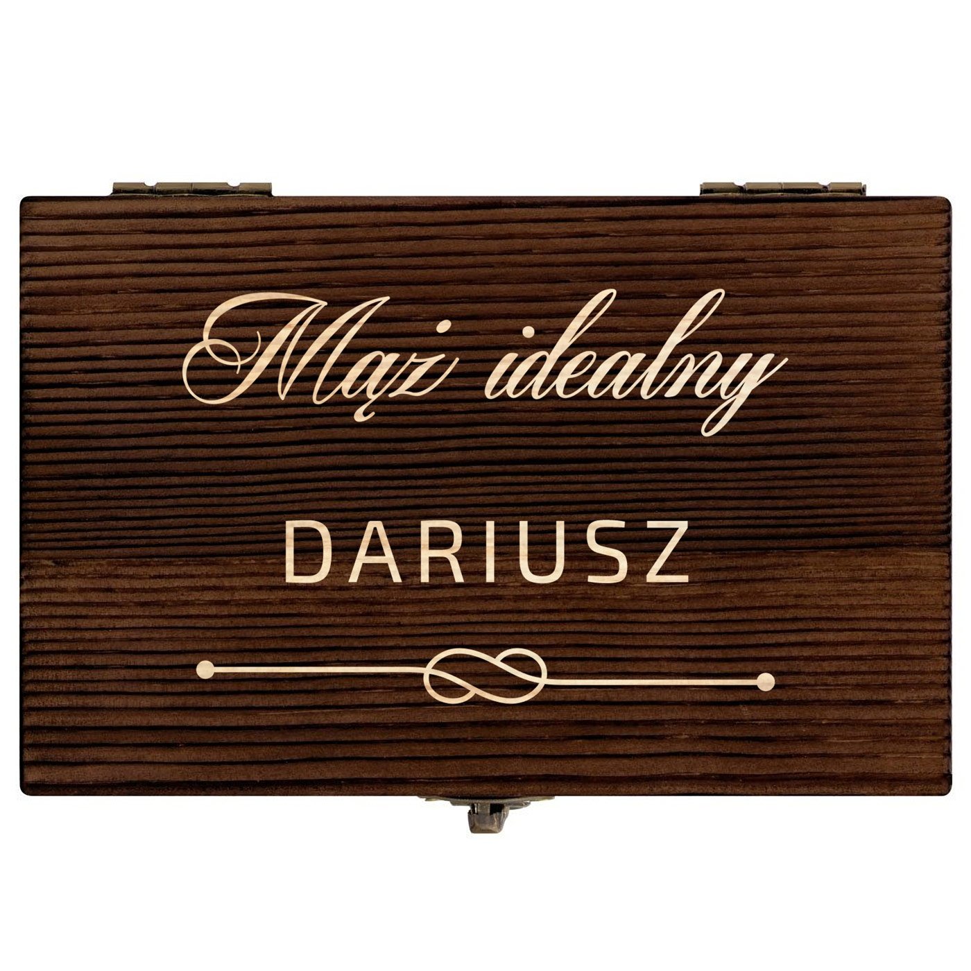Kamienie do whisky kostki w drewnianym opakowaniu z grawerem dla męża