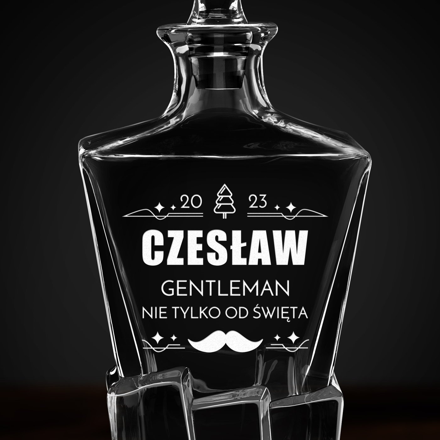 Karafka Ice Blink z grawerem dla gentlemana na urodziny