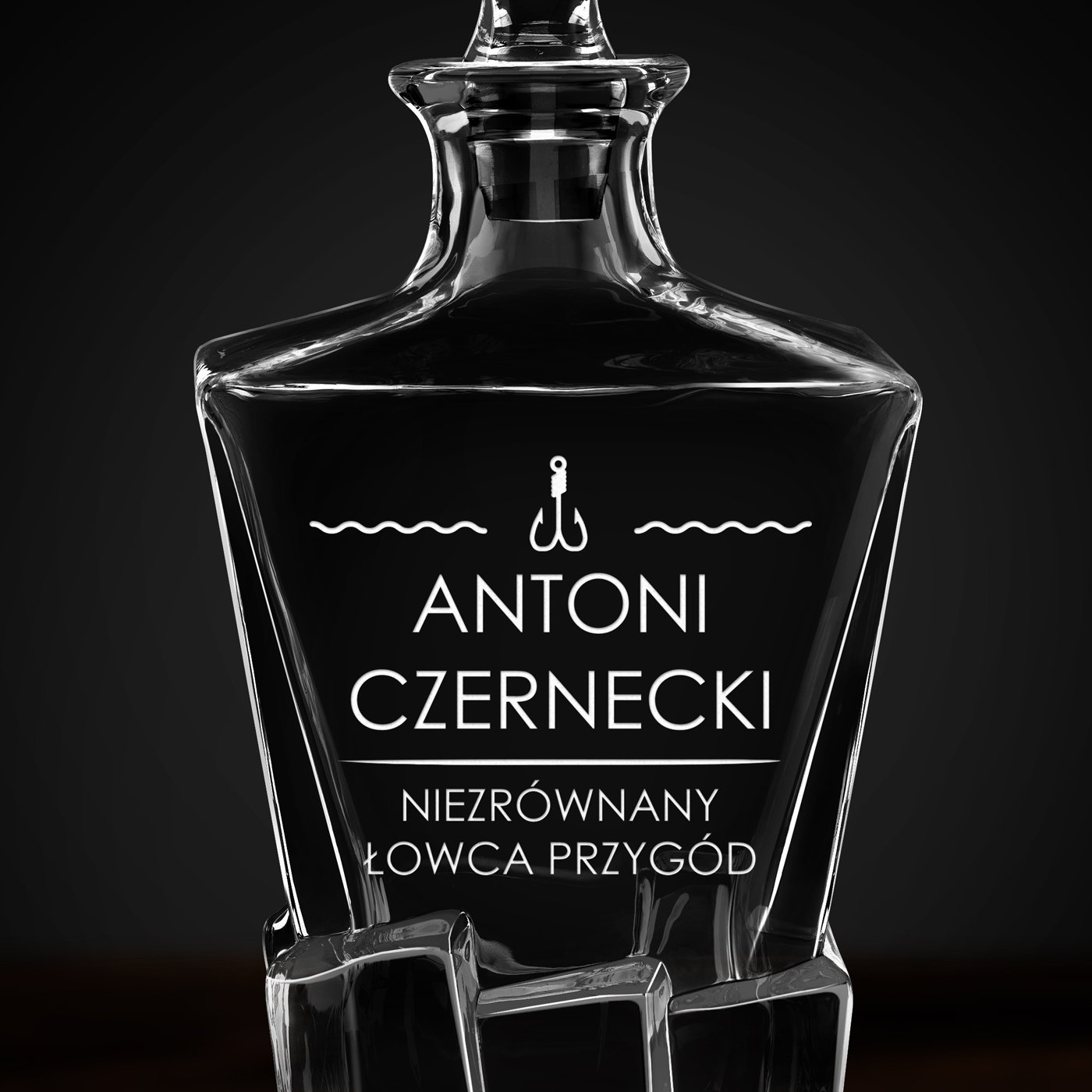 Karafka Ice Blink z grawerem dla podróżnika wędkarza