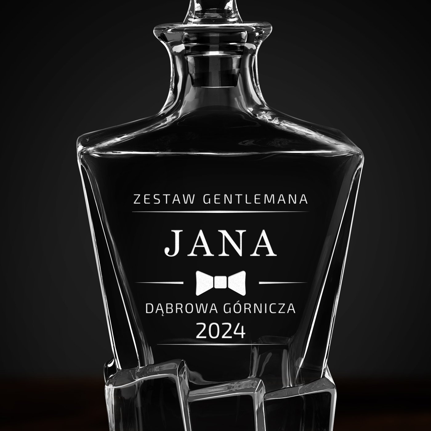 Karafka Ice Blink z grawerem dla gentlemana