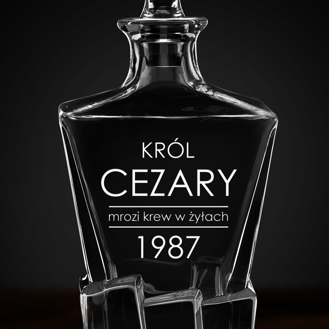 Karafka Ice Blink z grawerem dla konesera whisky na urodziny