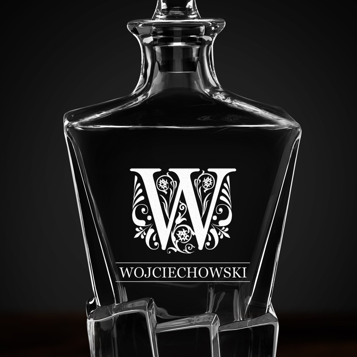 Karafka Ice Blink z grawerem dla konesera whisky