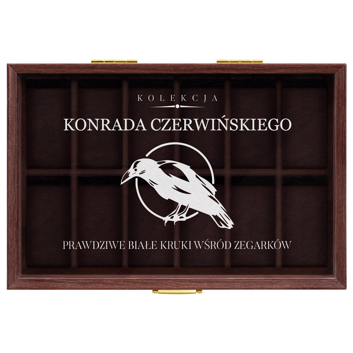 Szkatułka brązowa na zegarki z grawerem dla niego