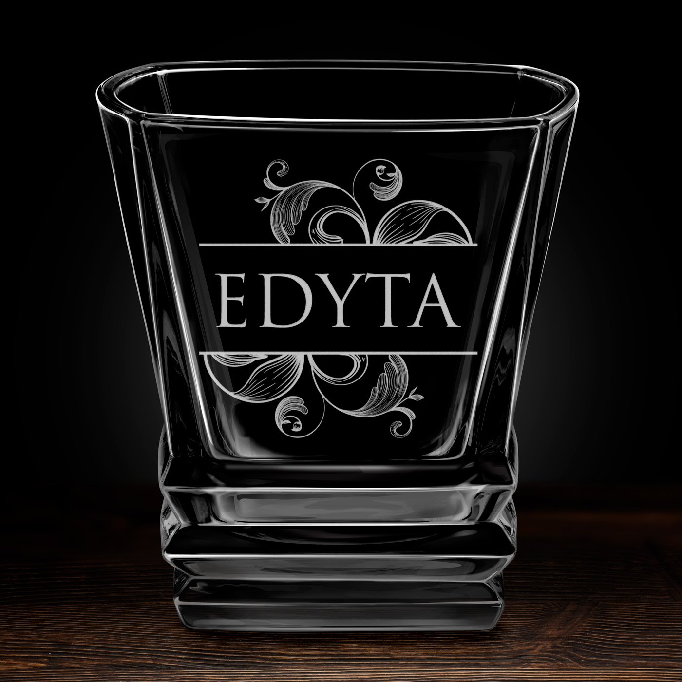 Szklanka do whisky geometric z grawerem dla niej na imieniny